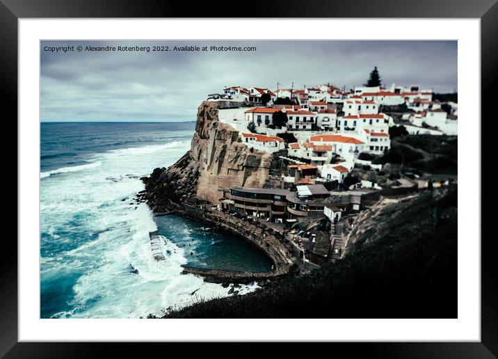 View to Azenhas do Mar, Portugal Framed Mounted Print by Alexandre Rotenberg