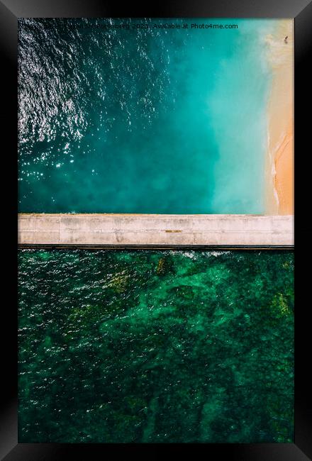 Paradise Beach from above Framed Print by Alexandre Rotenberg