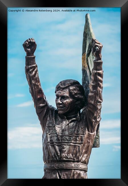 Statue of Ayrton Senna Framed Print by Alexandre Rotenberg