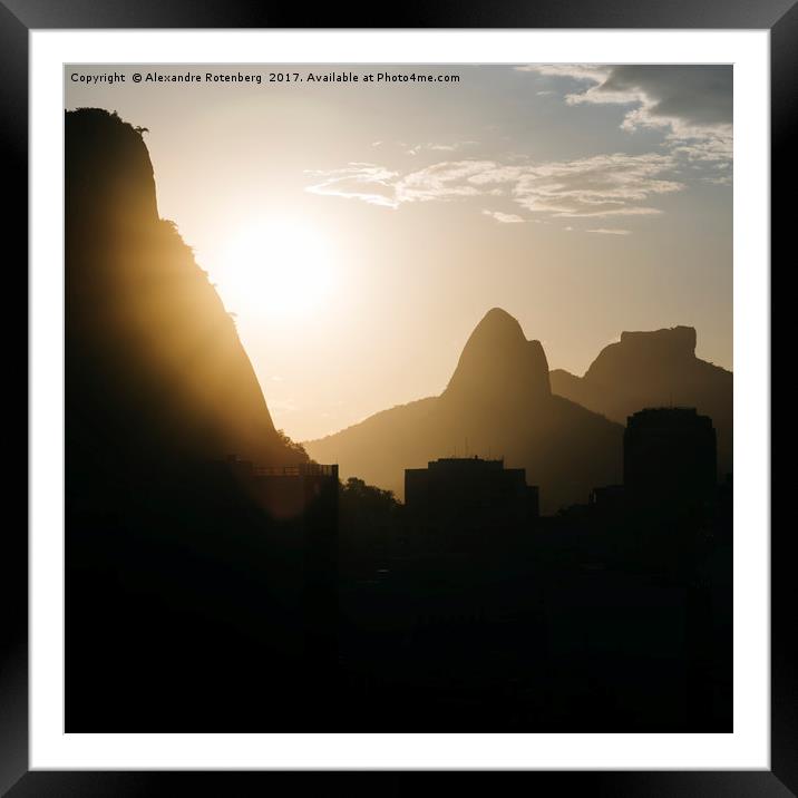 Rio de Janeiro, Brazil mountains Framed Mounted Print by Alexandre Rotenberg