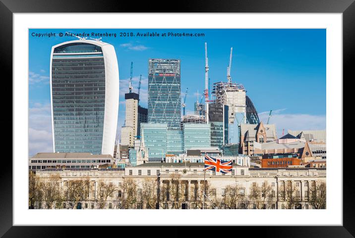 City of London, UK Framed Mounted Print by Alexandre Rotenberg