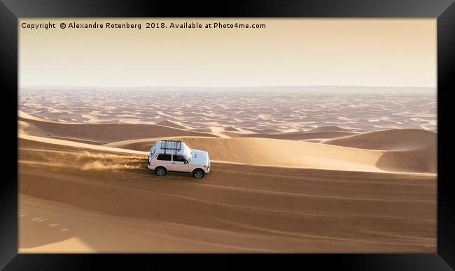 Off-roading in UAE Framed Print by Alexandre Rotenberg