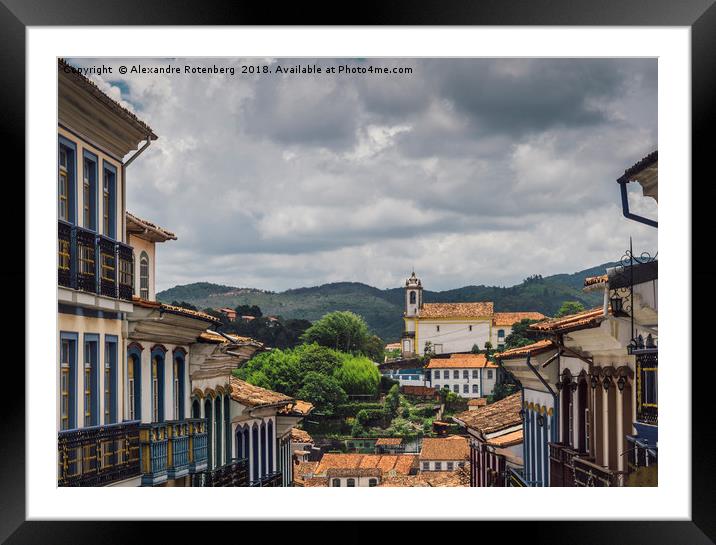 Ouro Preto, Minas Gerais, Brazil Framed Mounted Print by Alexandre Rotenberg