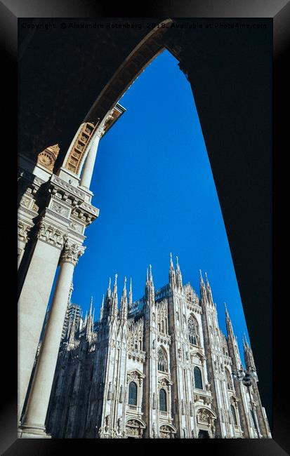 Milan's Duomo Cathedral Framed Print by Alexandre Rotenberg