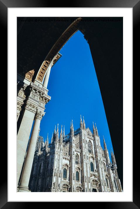 Milan's Duomo Cathedral Framed Mounted Print by Alexandre Rotenberg