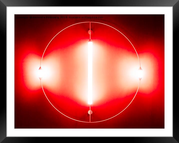 Abstract modern light Framed Mounted Print by Alexandre Rotenberg