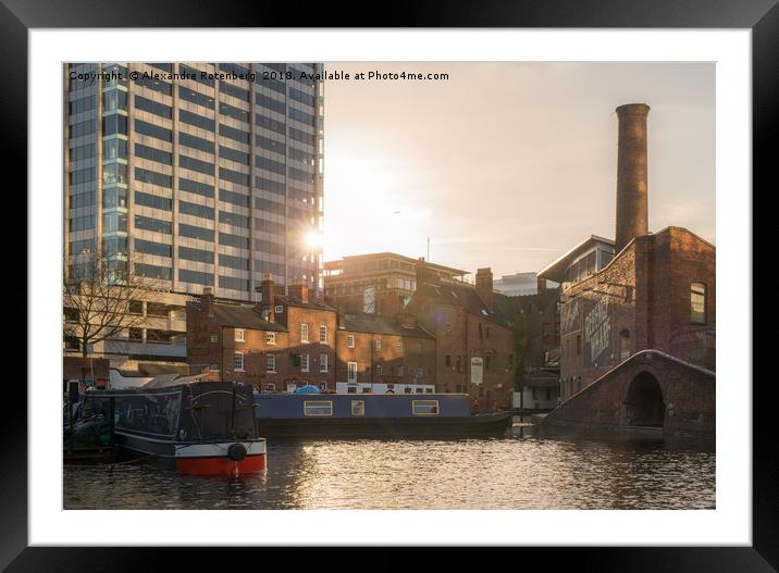 Regency Wharf, Birmingham Framed Mounted Print by Alexandre Rotenberg