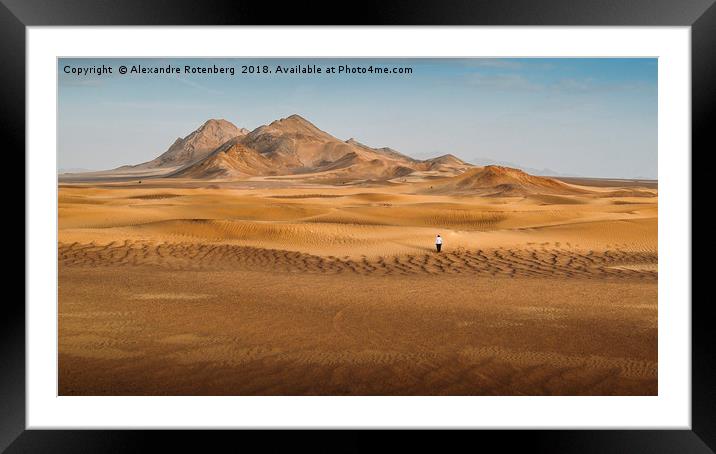 Lost in the Desert Framed Mounted Print by Alexandre Rotenberg