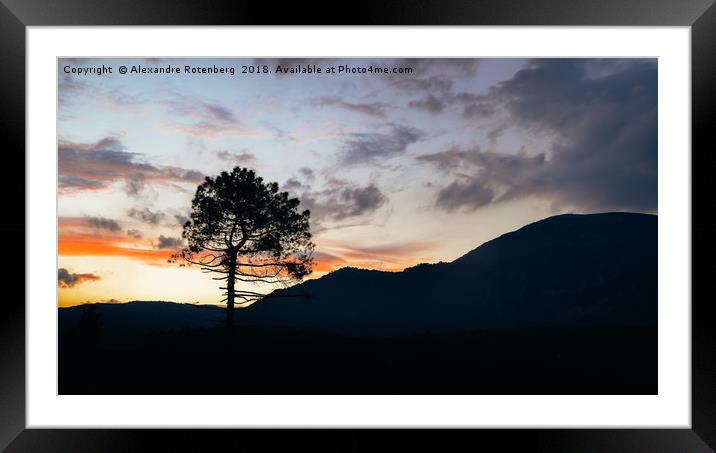 Provence, France Sunset Framed Mounted Print by Alexandre Rotenberg