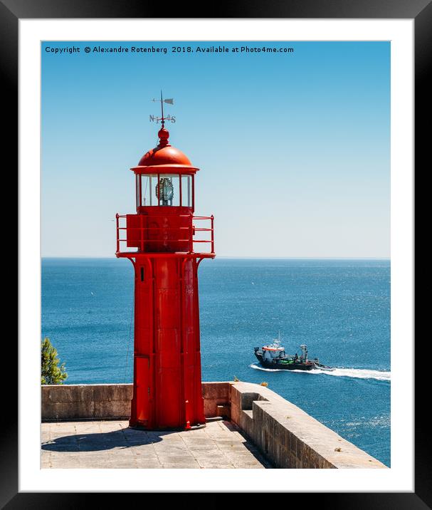 Red Lighthouse Framed Mounted Print by Alexandre Rotenberg