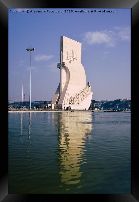 Monument to the Discoveries, Lisbon, Portugal Framed Print by Alexandre Rotenberg