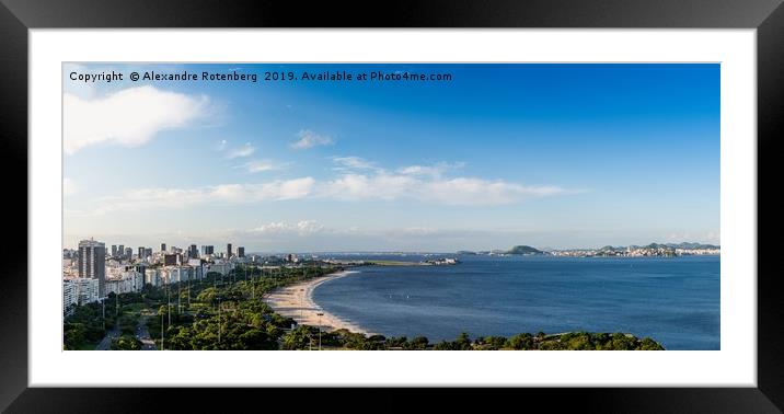 Rio de Janeiro, Brazil Panorama Framed Mounted Print by Alexandre Rotenberg