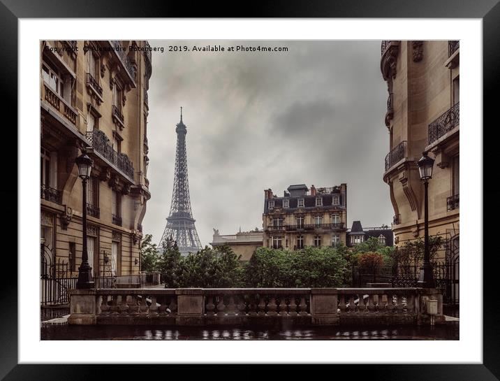 Melancholic Eiffel Tower, Paris Framed Mounted Print by Alexandre Rotenberg