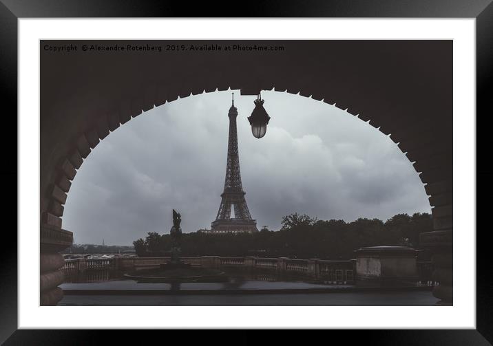 Eiffel Tower Paris Framed Mounted Print by Alexandre Rotenberg