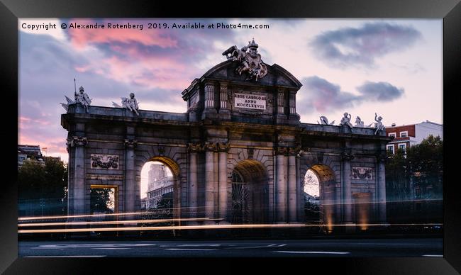 Alcala Gate - Madrid, Spain Framed Print by Alexandre Rotenberg