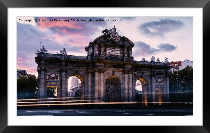 Alcala Gate - Madrid, Spain Framed Mounted Print by Alexandre Rotenberg
