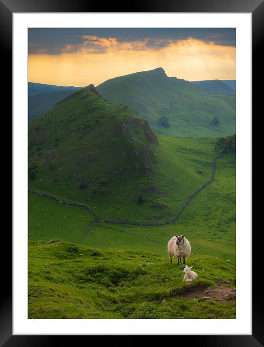 Chrome Hill and Parkhouse hill Framed Mounted Print by Daniel Farrington