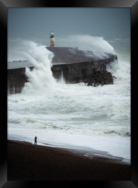 Newhaven Harbour Framed Print by Daniel Farrington