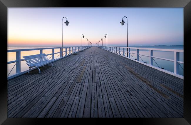 Sunrise over the Baltic Sea Framed Print by Daniel Farrington