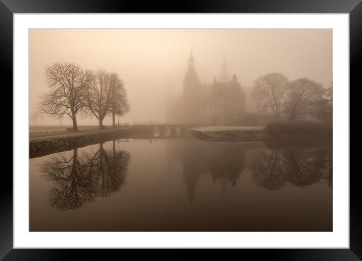 Frederiksborg Castle, Denmark.  Framed Mounted Print by Daniel Farrington