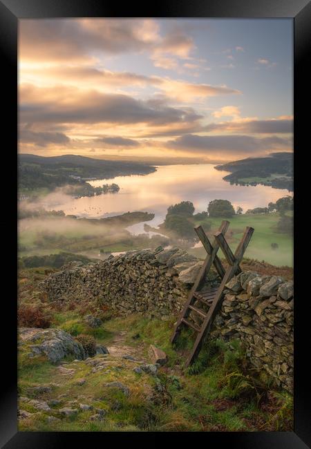 Overlooking Windermere Framed Print by Daniel Farrington