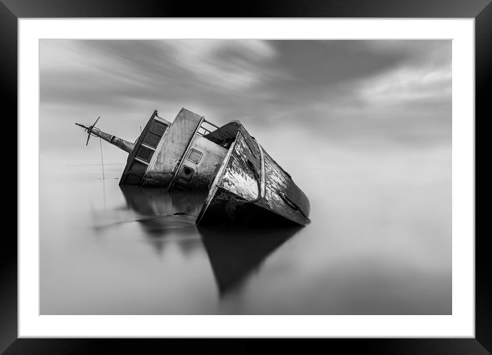 Ship Wreck Framed Mounted Print by Daniel Farrington