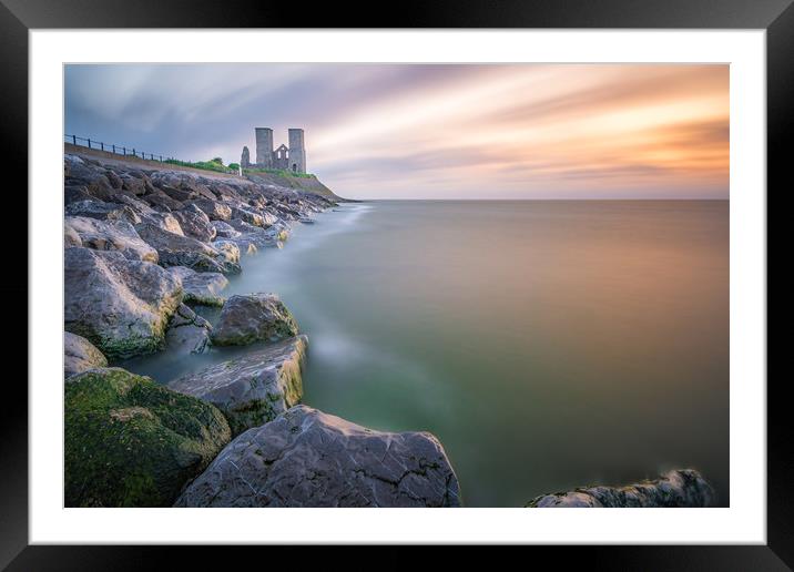 Reculver Towers Framed Mounted Print by Daniel Farrington