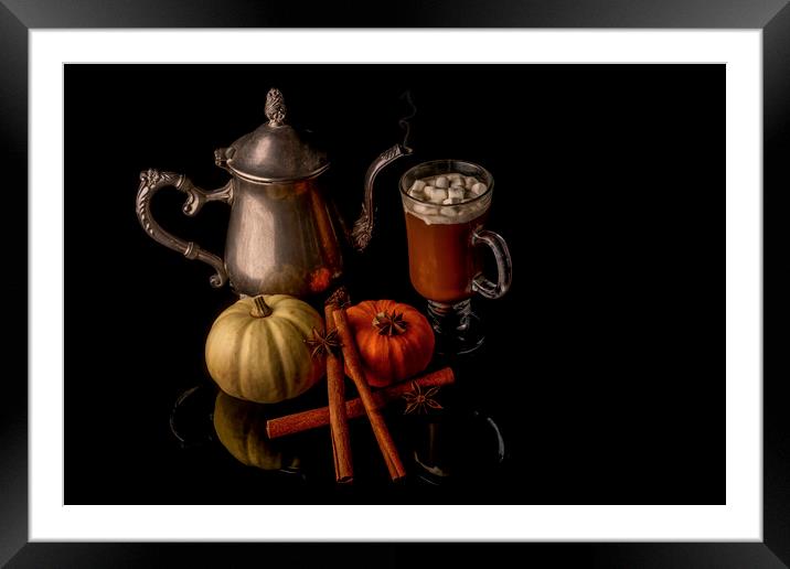 Pumpkin Spice Framed Mounted Print by Kelly Bailey