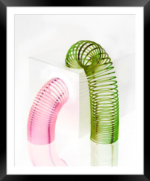 Slinky Set Framed Mounted Print by Kelly Bailey