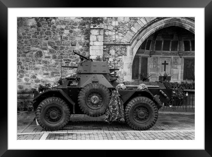 Ferret Scout Car Framed Mounted Print by Kelly Bailey
