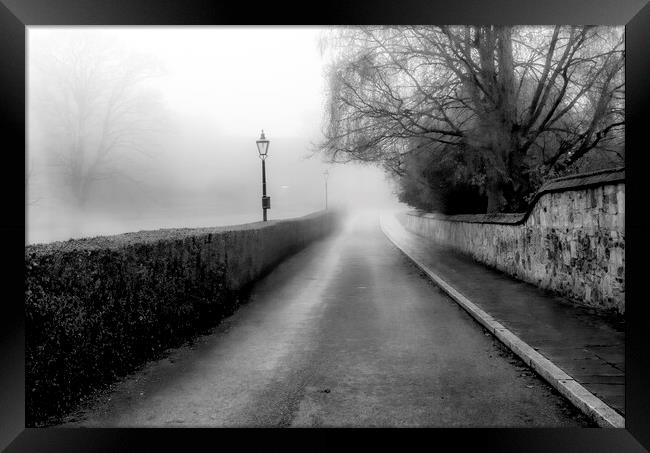Foggy Road Framed Print by Kelly Bailey