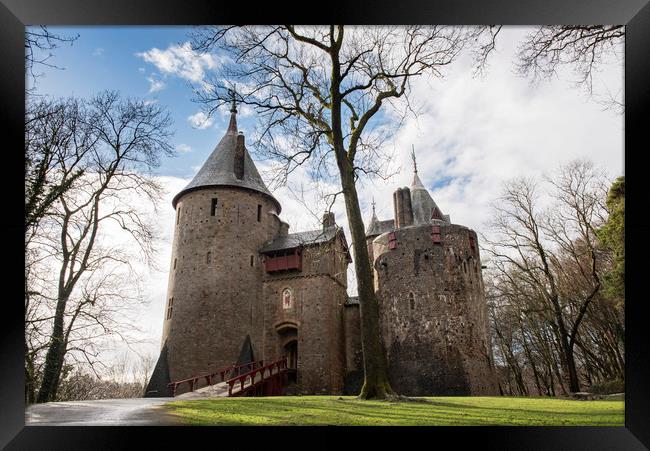 From woodland to Castell Coch Framed Print by Ramas King