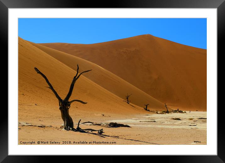 Red Dunes Framed Mounted Print by Mark Seleny