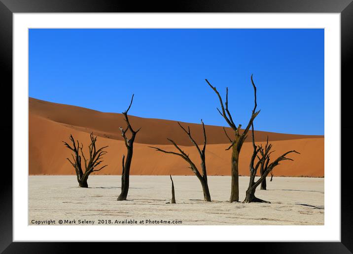 Sunrise in Red Dunes Framed Mounted Print by Mark Seleny