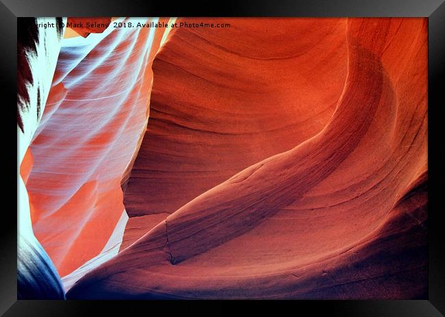All colors of Antelope Canyon -1 Framed Print by Mark Seleny