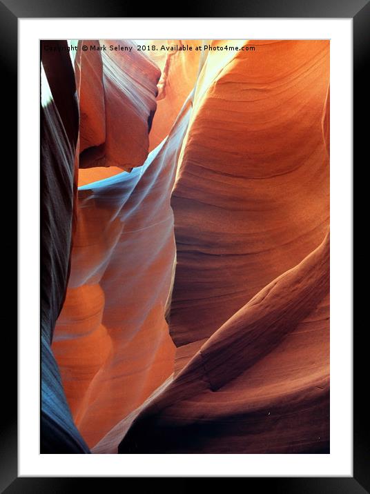 All colors of Antelope Canyon-2 Framed Mounted Print by Mark Seleny