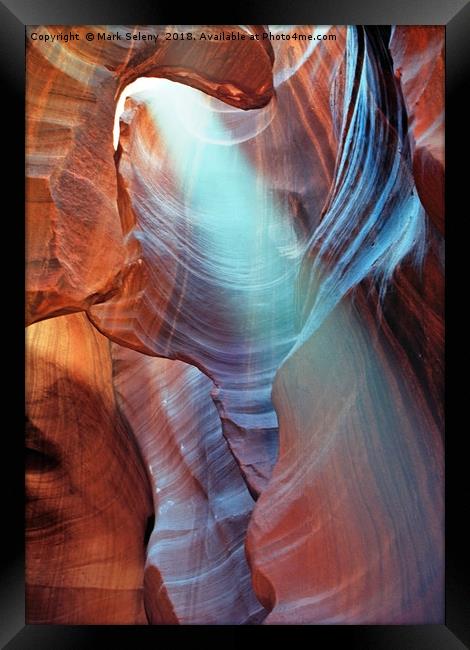 All colors of Antelope Canyon - 5 Framed Print by Mark Seleny