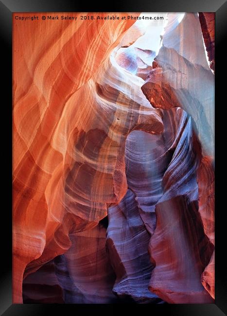 All colors of Antelope Canyon - 6 Framed Print by Mark Seleny