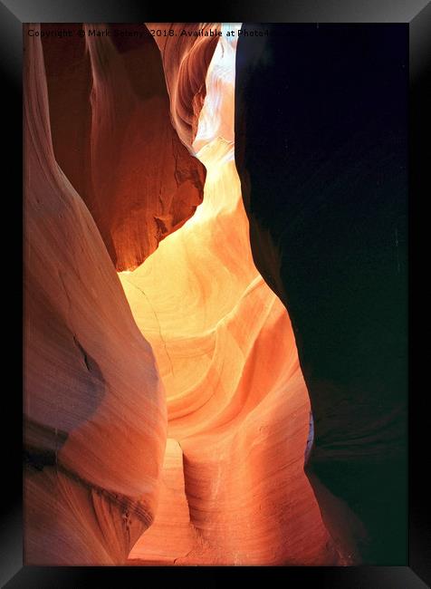 All colors of Antelope Canyon - 7 Framed Print by Mark Seleny