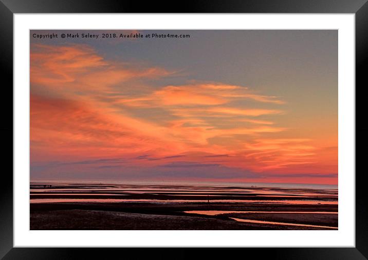 Sunset over the Cape Cod Bay Framed Mounted Print by Mark Seleny
