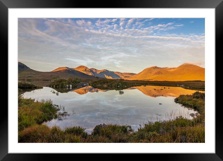 Lochan na h'Achlaise at Sunrise Framed Mounted Print by Tony Keogh