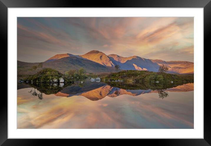 Lochan na h'Achlaise at Sunrise Framed Mounted Print by Tony Keogh