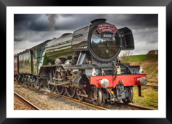 Flying Scotsman Framed Mounted Print by Tony Keogh