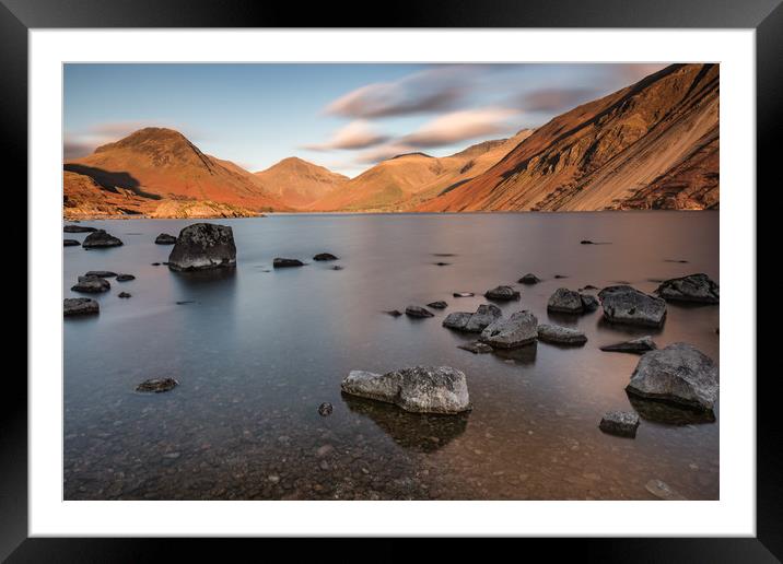Wastwater at Sunset Framed Mounted Print by Tony Keogh