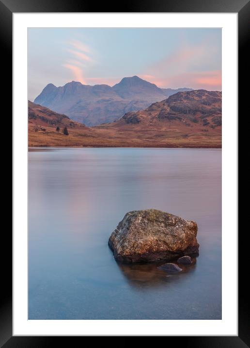 Blea Tarn and the Langdales Framed Mounted Print by Tony Keogh