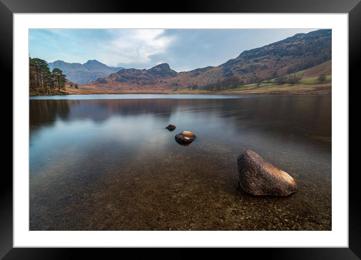 Blea Tarn and the Langdales Framed Mounted Print by Tony Keogh