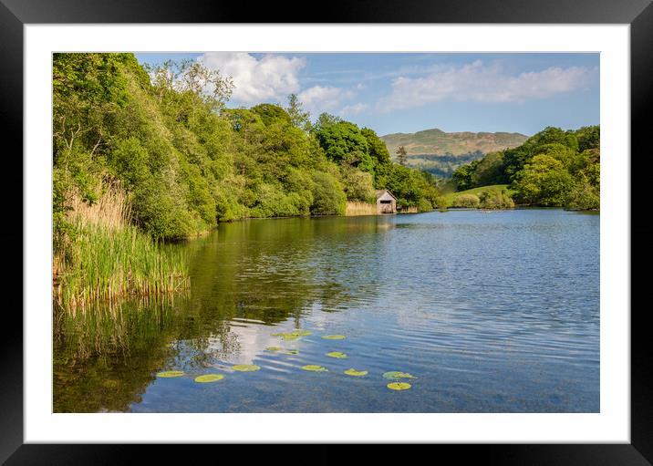 Boathouse on Rydal Water Framed Mounted Print by Tony Keogh