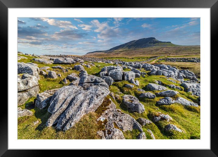 Pen-Y-Ghent in the Yorkshire dales Framed Mounted Print by Tony Keogh