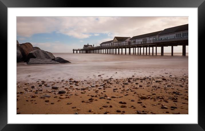 Southwold Pier Long Exposure Framed Mounted Print by Donnie Canning