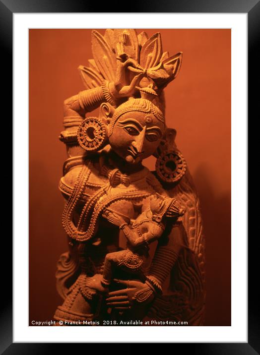 The hindu goddess Framed Mounted Print by Franck Metois
